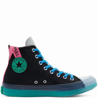 Converse Digital Terrain Chuck Taylor All Star CX - Naisten Matalavartiset Tennarit - Mustat/Vihreä